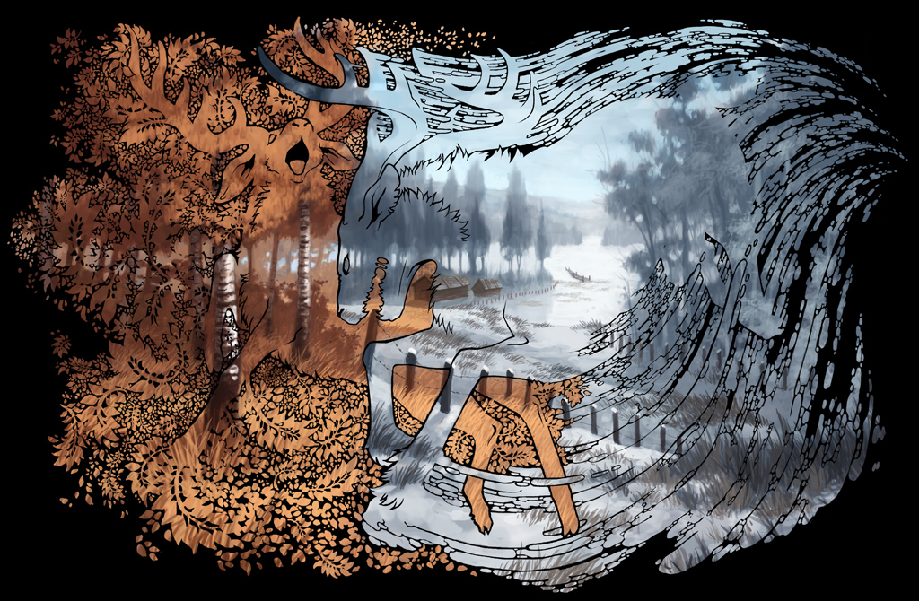 Kuura. Digital art by Minna Sundberg